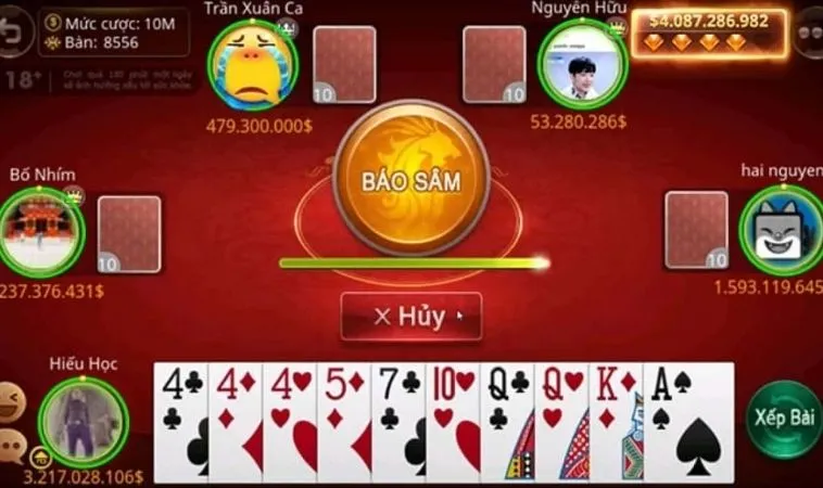 Cách Chơi Sâm Lốc Nhà Cái CWin Hiệu Quả Nhất Từ Cao Thủ 2 Giao diện chơi Sâm Lốc Nhà Cái CWin